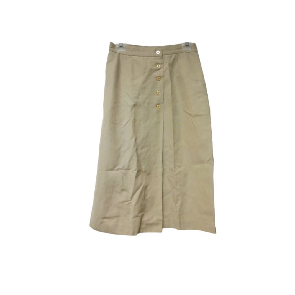 VTG 70s Givenchy Sport overlap front A-line skirt